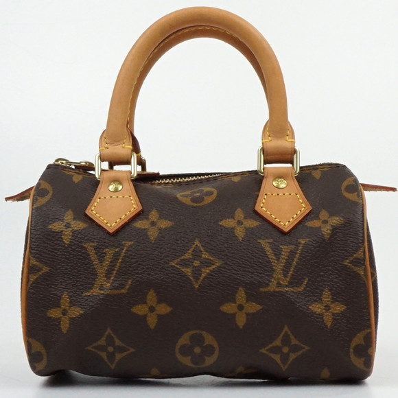 Louis Vuitton Brown Bag Speedy Monogram Handbag Accessory Case - Picture 2 of 7